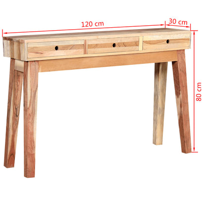 Console Table Beige Reclaimed wood Medium Console Table