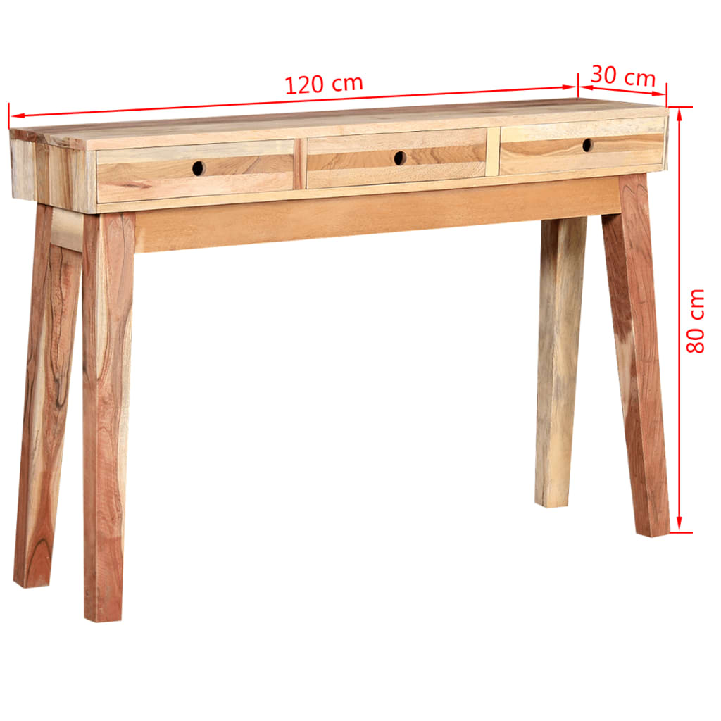 Console Table Beige Reclaimed wood Medium Console Table
