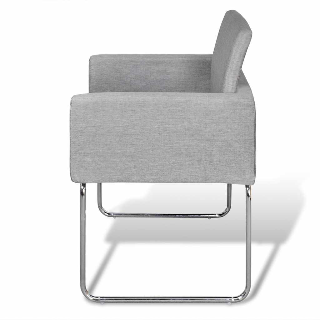 Dining Chairs 2 pcs Gray 58 x 56 x 86 cm fabric