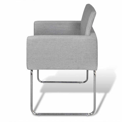Dining Chairs 2 pcs Gray 58 x 56 x 86 cm fabric