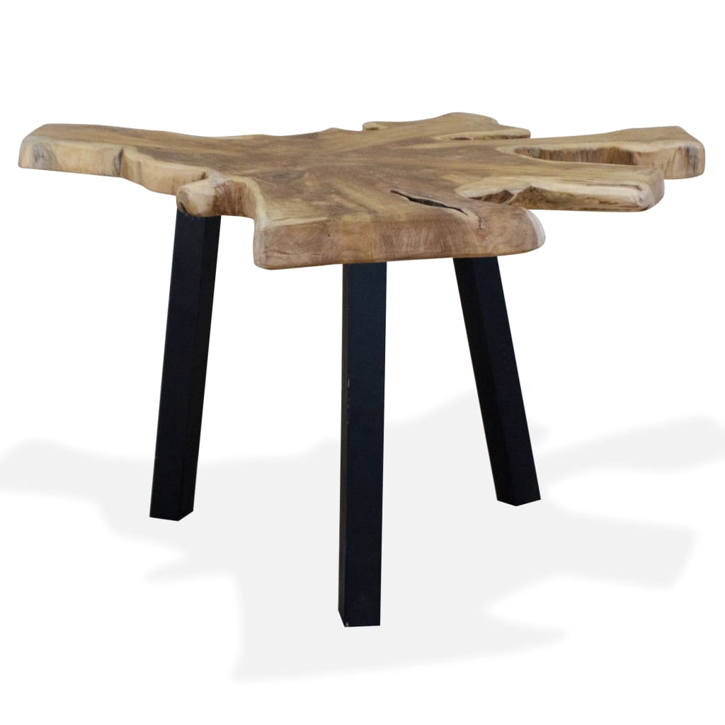 Coffee Table Natural Teak Genuine Teak 31.5 x 27.6 x 15.0 in