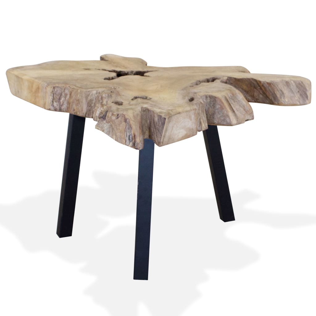 Coffee Table Natural Teak Genuine Teak 31.5 x 27.6 x 15.0 in