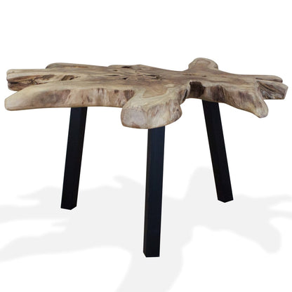 Coffee Table Natural Teak Genuine Teak 31.5 x 27.6 x 15.0 in