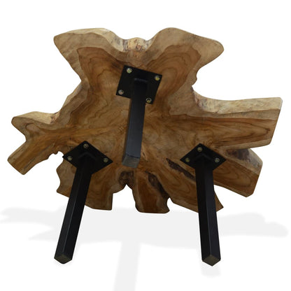 Coffee Table Natural Teak Genuine Teak 31.5 x 27.6 x 15.0 in