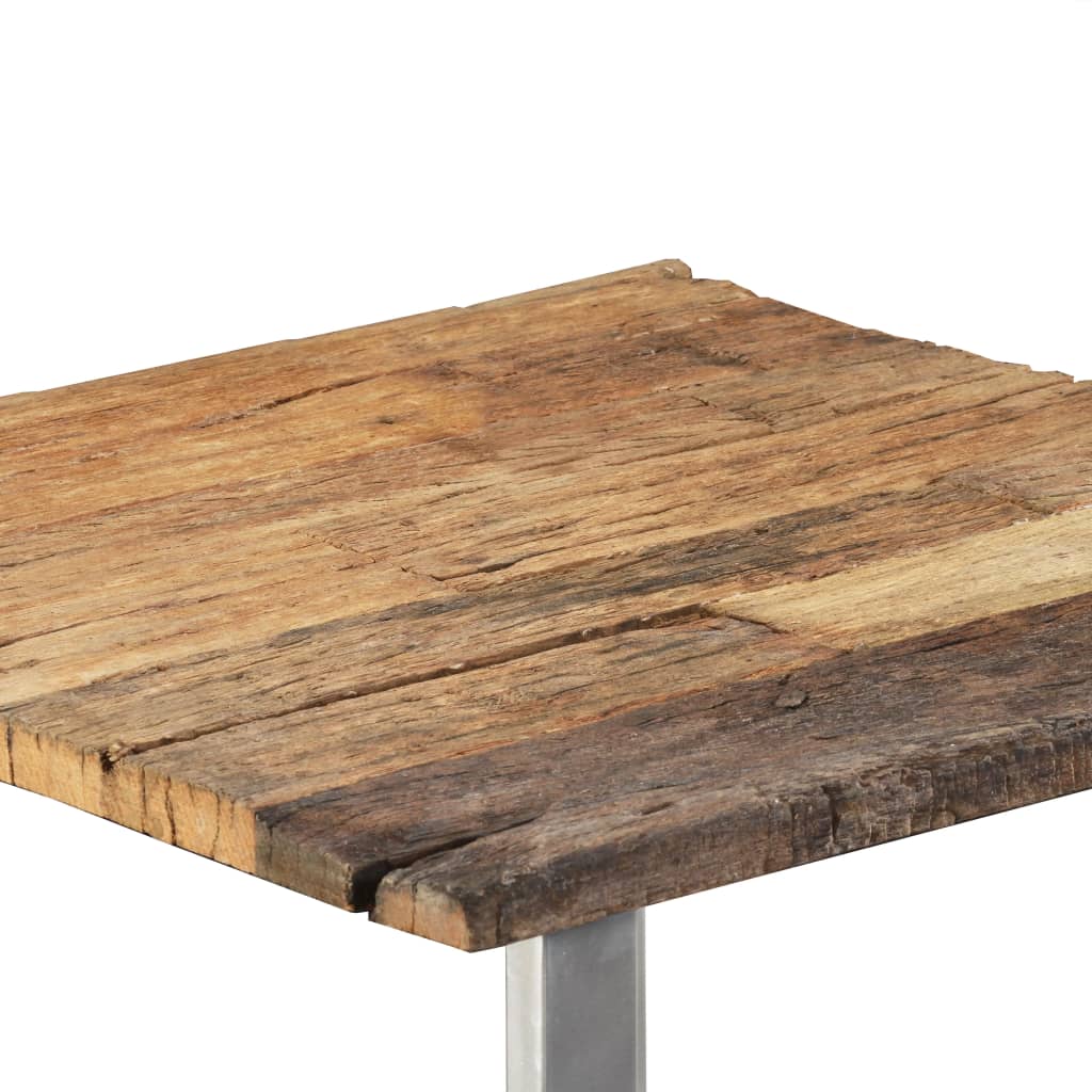 Coffee Table Multicolour Solid Reclaimed Wood and Wrought Iron
