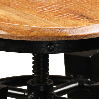 Bar Stool Set of 2 Brown and black