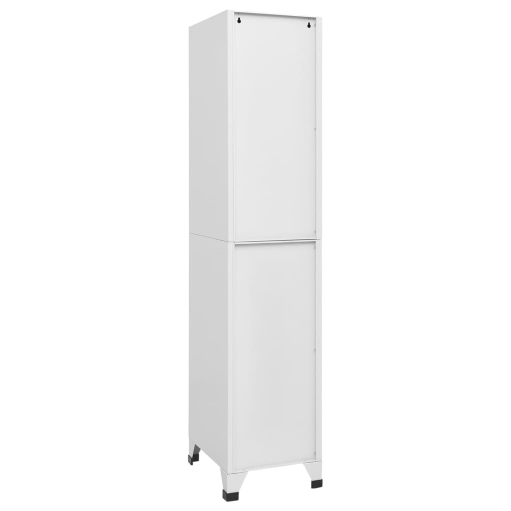 Locker Grey Steel Large Locker Cabinet Rectangular Industrial