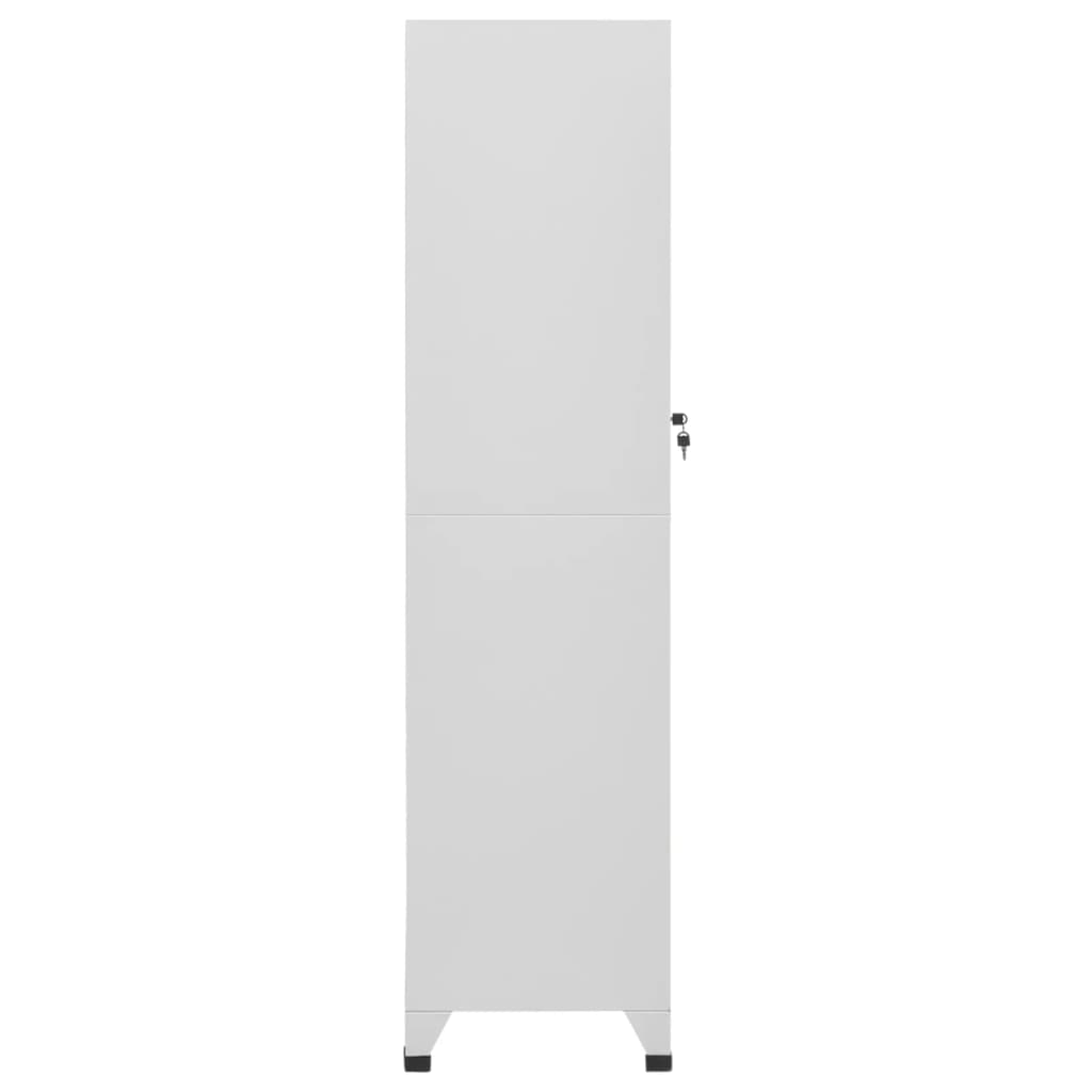 Locker Grey Steel Large Locker Cabinet Rectangular Industrial