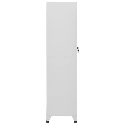 Locker Grey Steel Large Locker Cabinet Rectangular Industrial