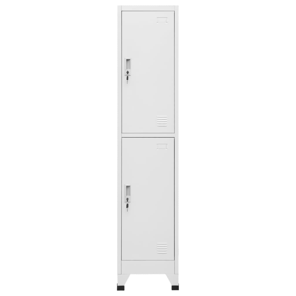 Locker Grey Steel Medium Locker Rectangular Industrial