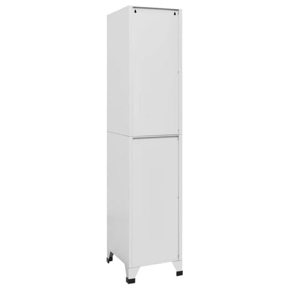 Locker Grey Steel Medium Locker Rectangular Industrial