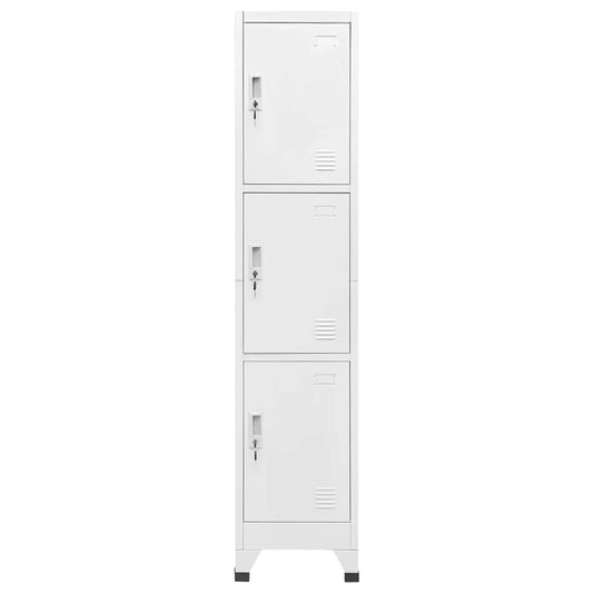 Locker Cabinet Gray Steel 70.9 in Locker Cabinet Rectangular
