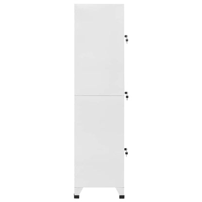 Locker Cabinet Gray Steel 70.9 in Locker Cabinet Rectangular
