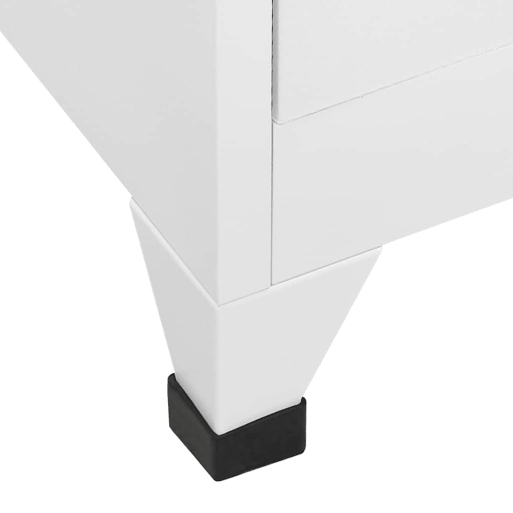 Locker Cabinet Gray Steel 70.9 in Locker Cabinet Rectangular