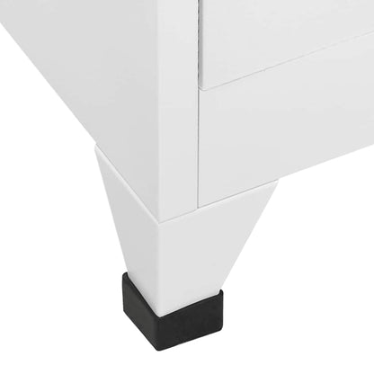 Locker Cabinet Gray Steel 70.9 in Locker Cabinet Rectangular