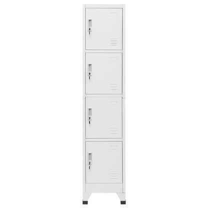 Locker Grey Steel Medium Cabinet Rectangular Industrial
