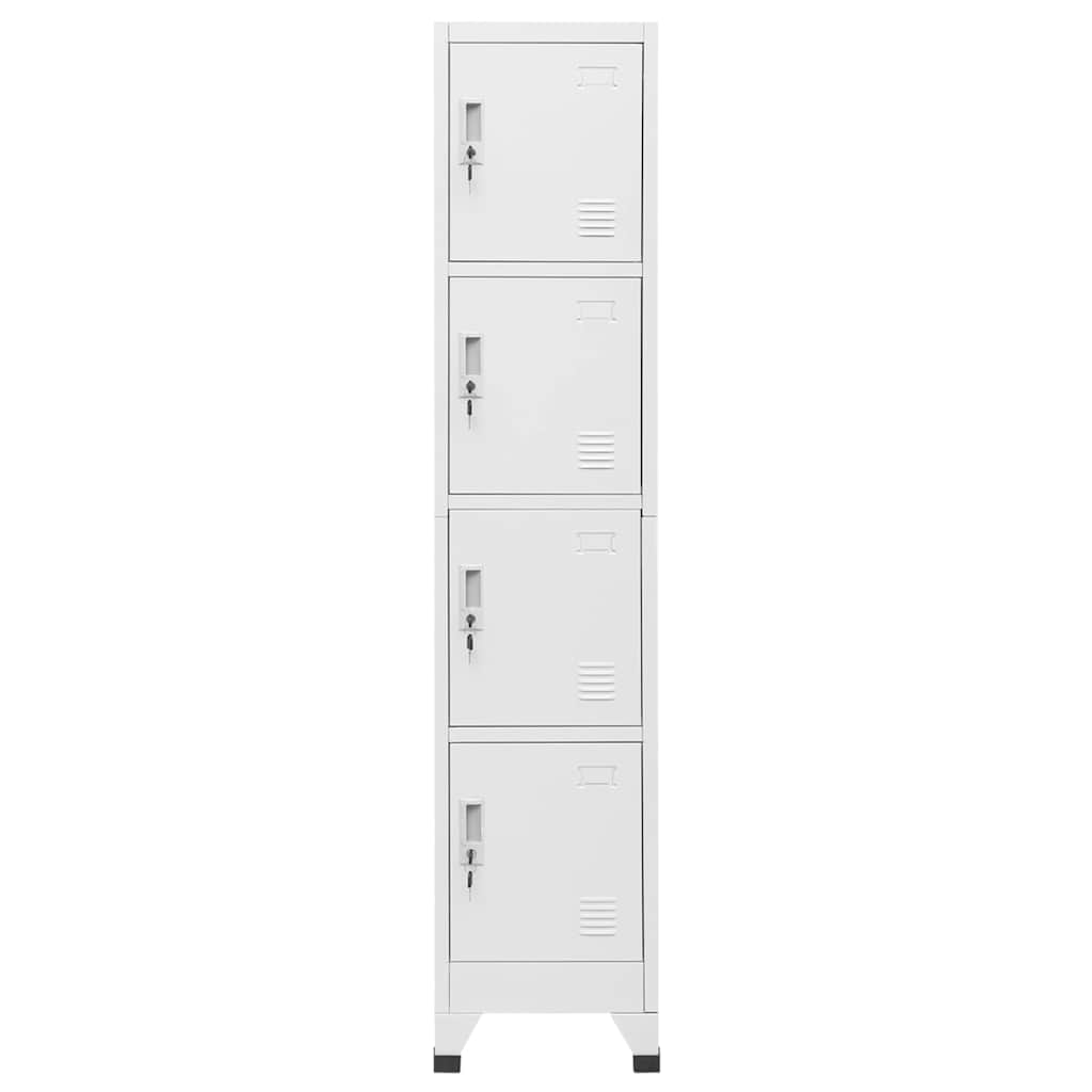 Locker Grey Steel Medium Cabinet Rectangular Industrial