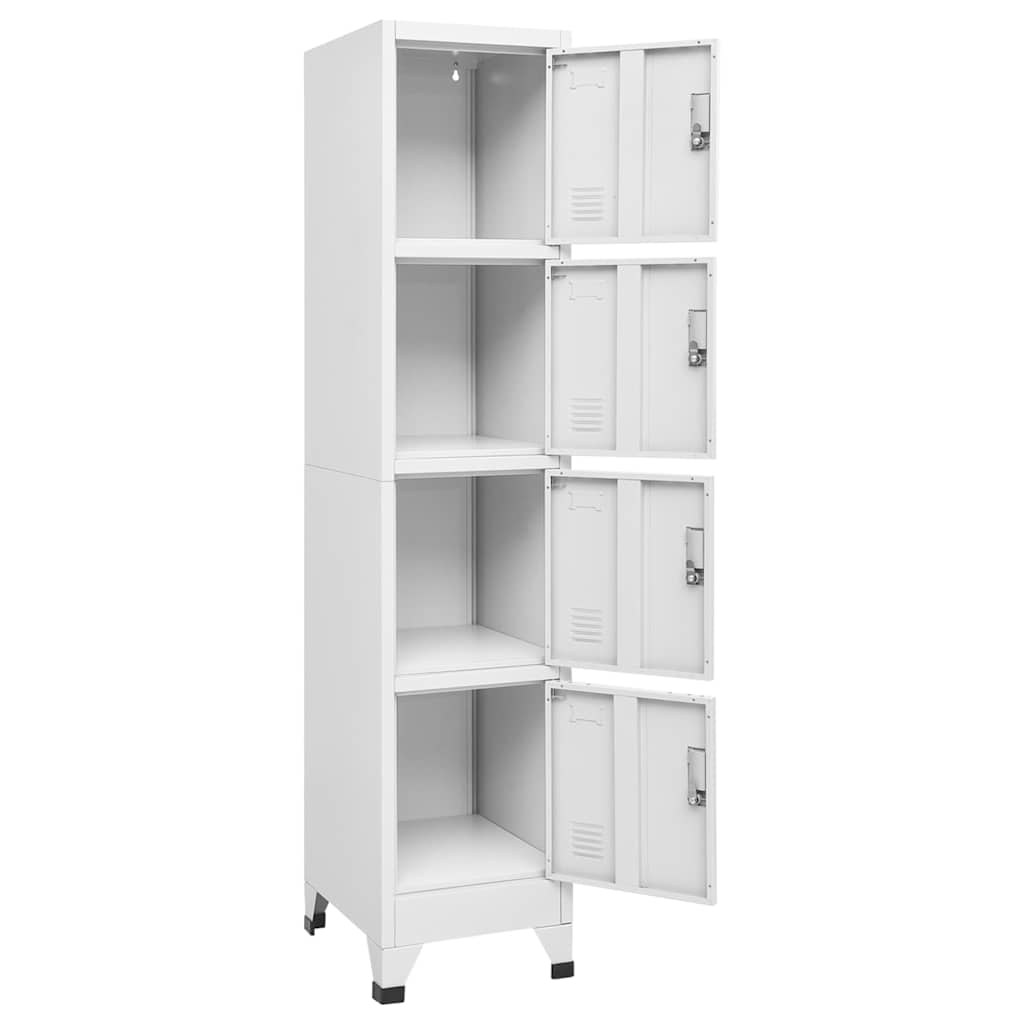 Locker Grey Steel Medium Cabinet Rectangular Industrial