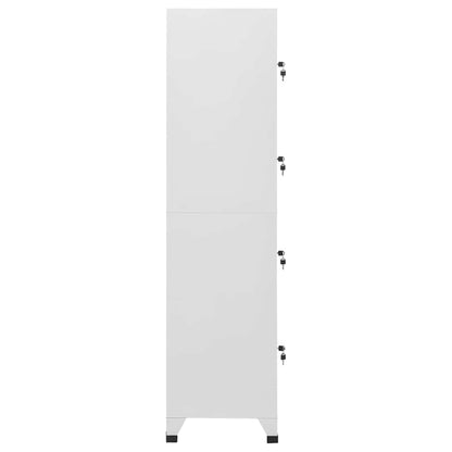 Locker Grey Steel Medium Cabinet Rectangular Industrial