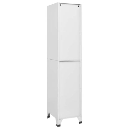 Locker Grey Steel Medium Cabinet Rectangular Industrial