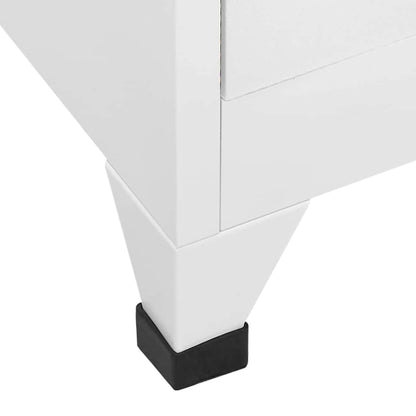 Locker Grey Steel Medium Cabinet Rectangular Industrial