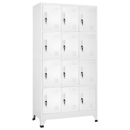 Locker Grey Steel Large Lockers Rectangular Industrial