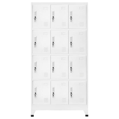 Locker Grey Steel Large Lockers Rectangular Industrial