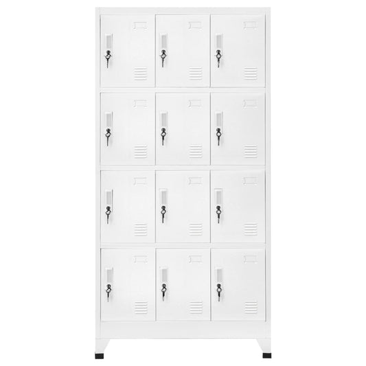 Locker Grey Steel Large Lockers Rectangular Industrial
