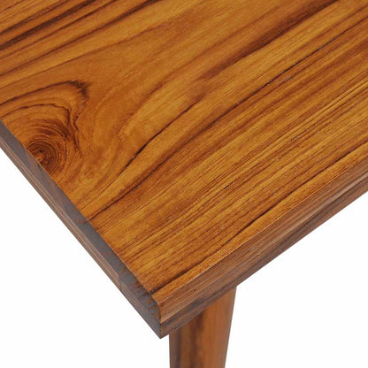 Coffee Table Brown and Blue Teak and Resin 39.4 x 19.7 x 15.7 in