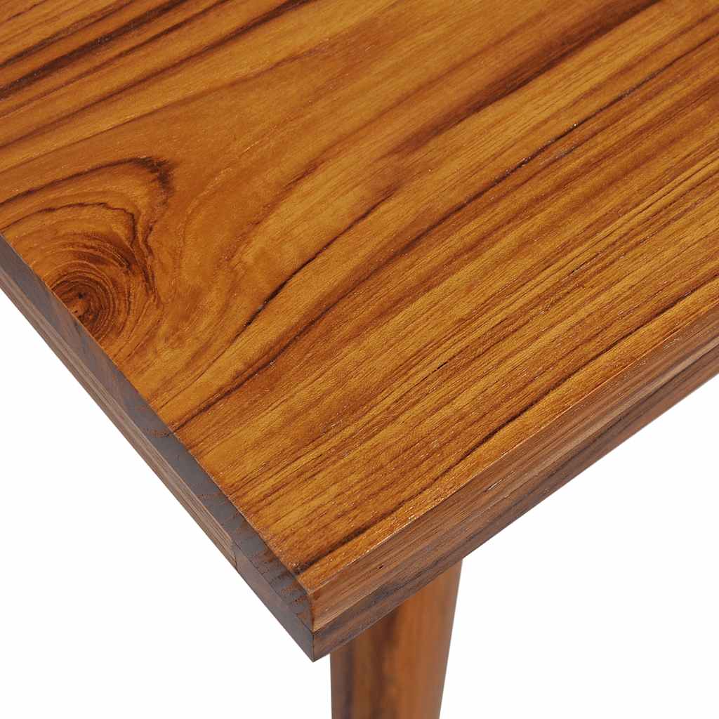 Coffee Table Brown and Blue Teak and Resin 39.4 x 19.7 x 15.7 in