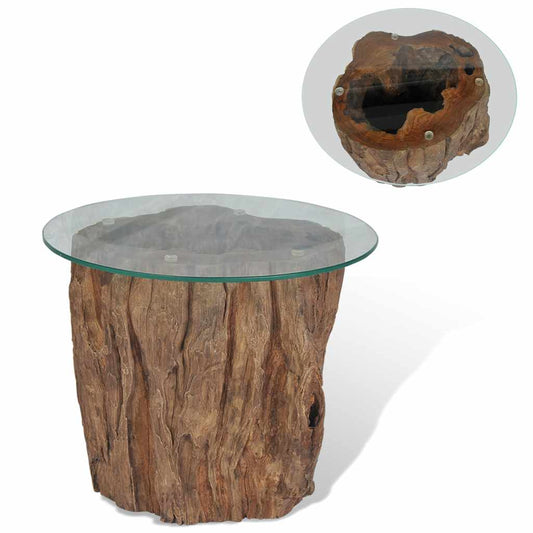 Coffee Table Brown Teak wood Standard Durable Coffee Table
