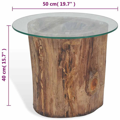 Coffee Table Brown Teak wood Standard Durable Coffee Table