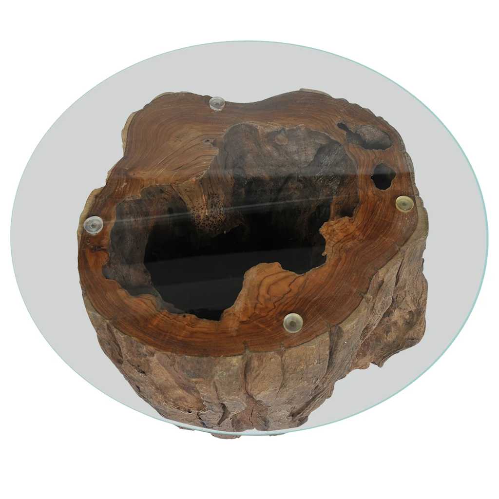 Coffee Table Brown Teak wood Standard Durable Coffee Table