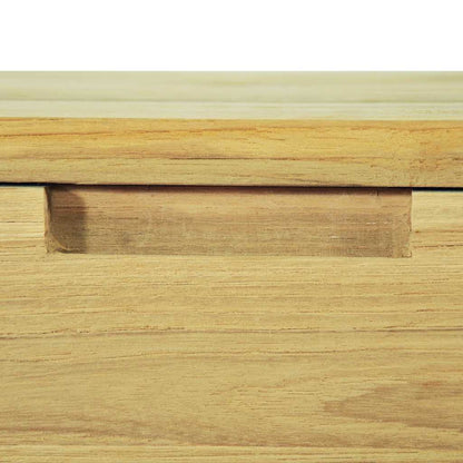 Console Table Brown Recycled solid teak and wrought iron