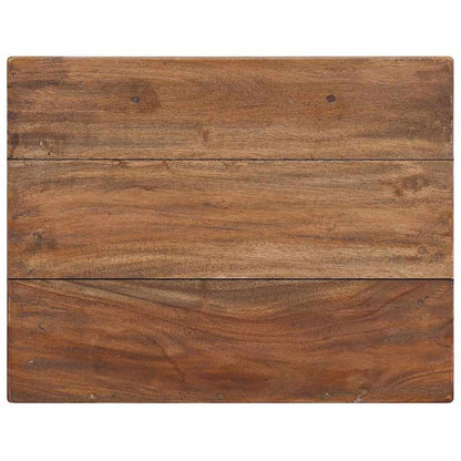 Nightstand Brown Solid Mahogany Wood 15.7x11.8x20.1 in