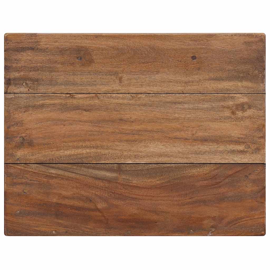 Nightstand Brown Solid Mahogany Wood 15.7x11.8x20.1 in