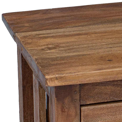 Nightstand Brown Solid Mahogany Wood 15.7x11.8x20.1 in