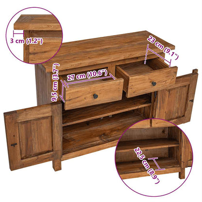 Sideboard Brown Solid mahogany wood Medium Sideboard
