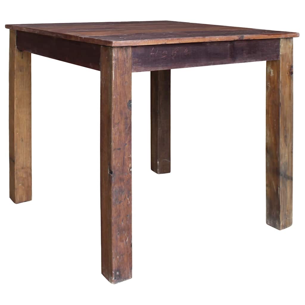 Dining Table Various shades of brown Mixed recycled wood Medium
