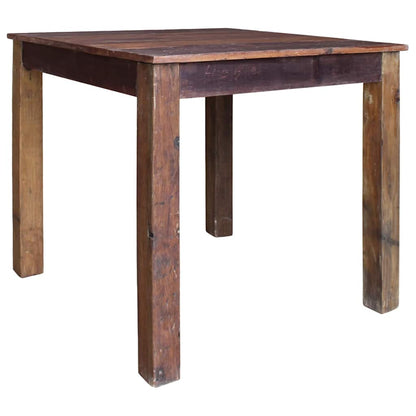 Dining Table Various shades of brown Mixed recycled wood Medium