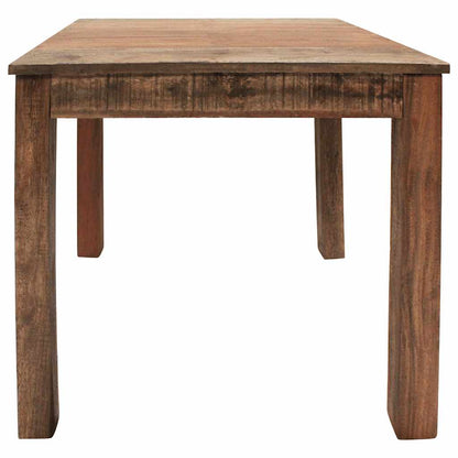 Dining Table Various shades of brown Mixed recycled wood Medium