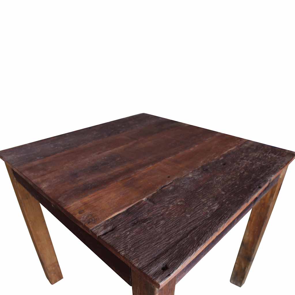 Dining Table Various shades of brown Mixed recycled wood Medium