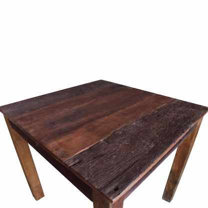Dining Table Various shades of brown Mixed recycled wood Medium