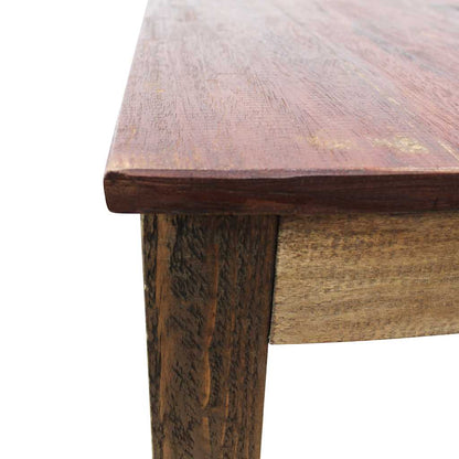 Dining Table Various shades of brown Mixed recycled wood Medium
