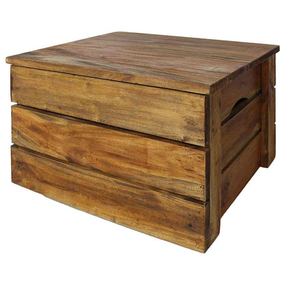 Storage Crate Natural Mahogany Solid mahogany wood