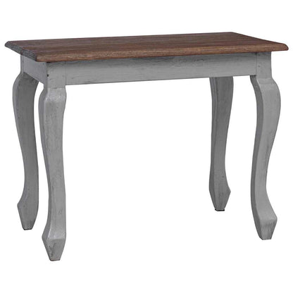 Nesting Table Brown, White Solid Mahogany Wood Small, Medium, Large