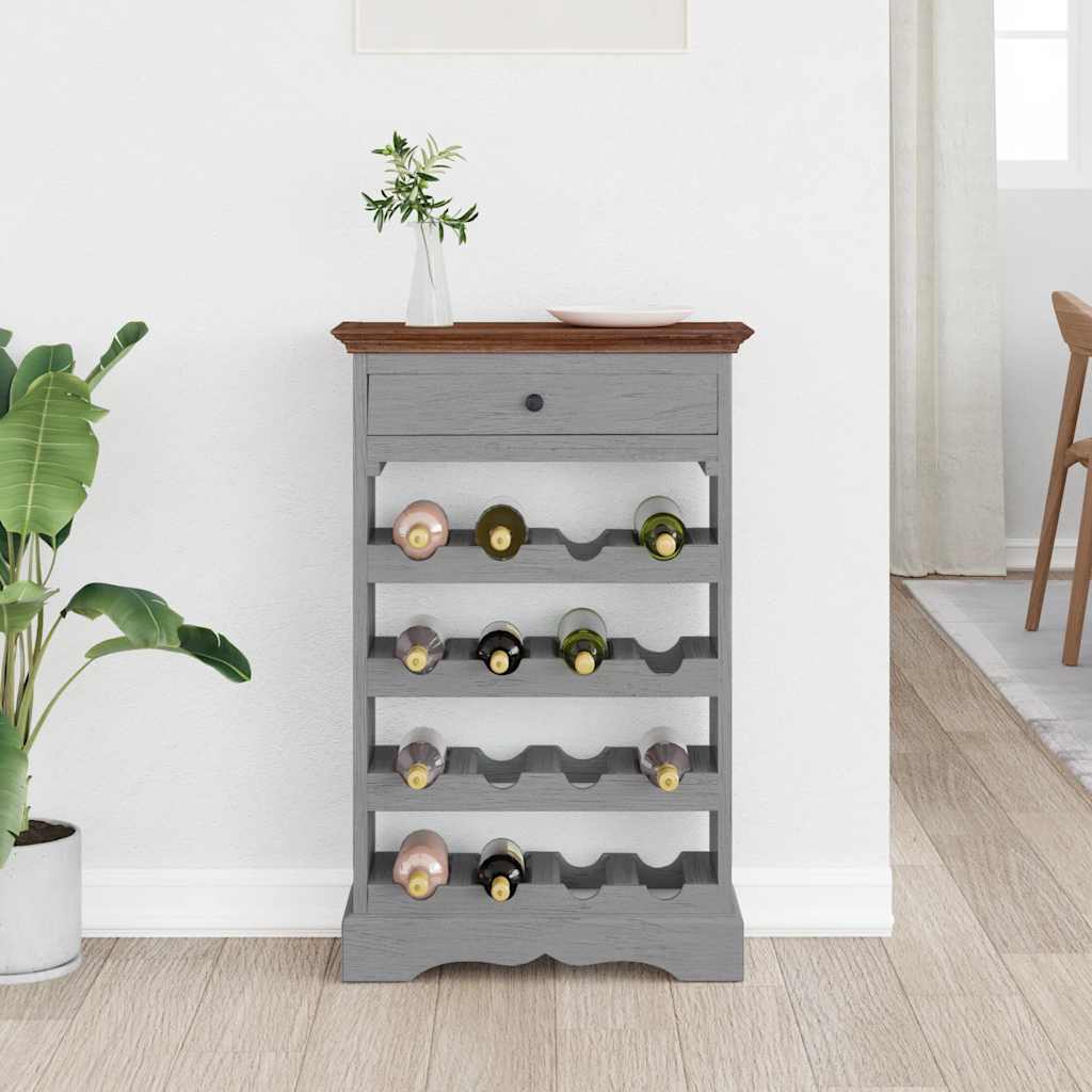 Wine Rack Solid Mahogany Wood 21.7"x9.1"x33.5"