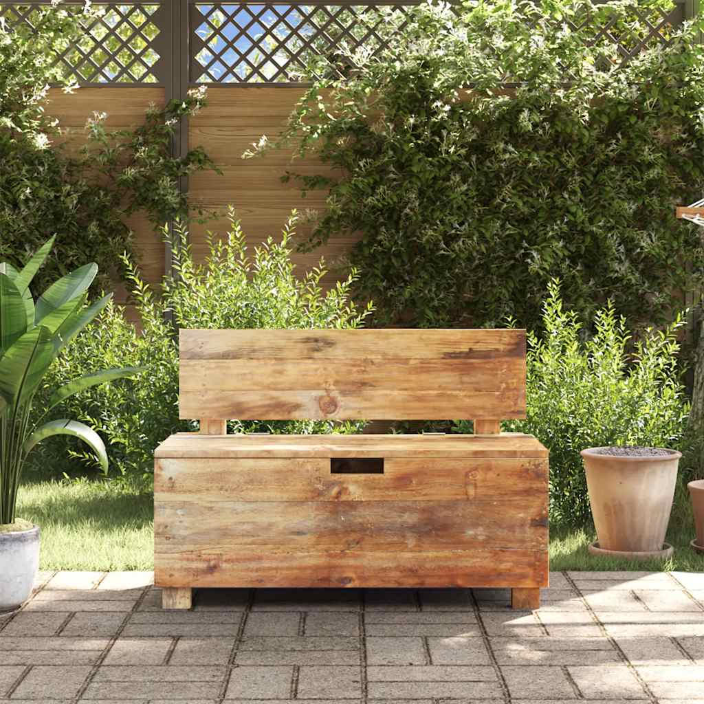 Bench Warm Brown Solid Mahogany Wood 33.9x15.7x23.6 in