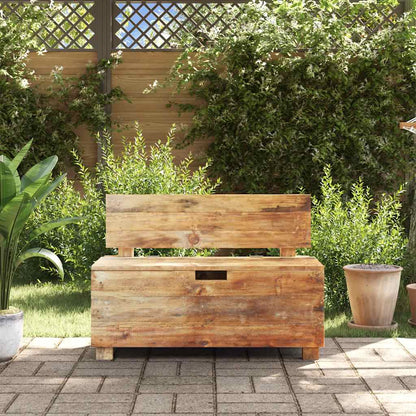 Bench Warm Brown Solid Mahogany Wood 33.9x15.7x23.6 in