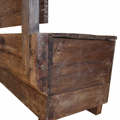 Bench Warm Brown Solid Mahogany Wood 33.9x15.7x23.6 in